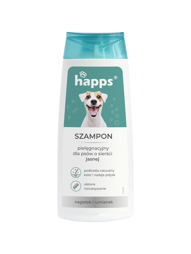 HAPPS - szampon pielęgnacyjny dla psów o sierści jasnej 200ml