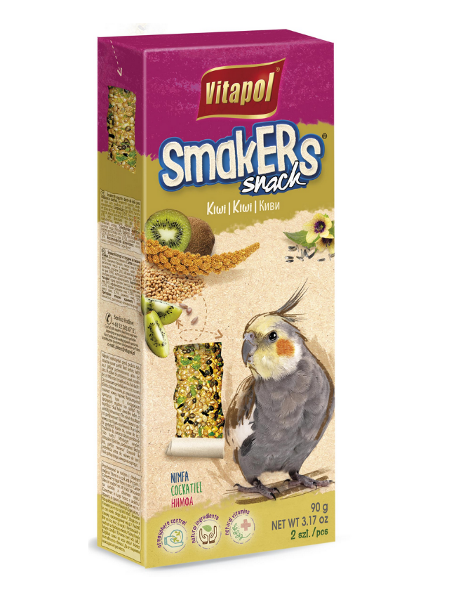 VITAPOL Kolby Smakers dla nimfy - kiwi 2szt.