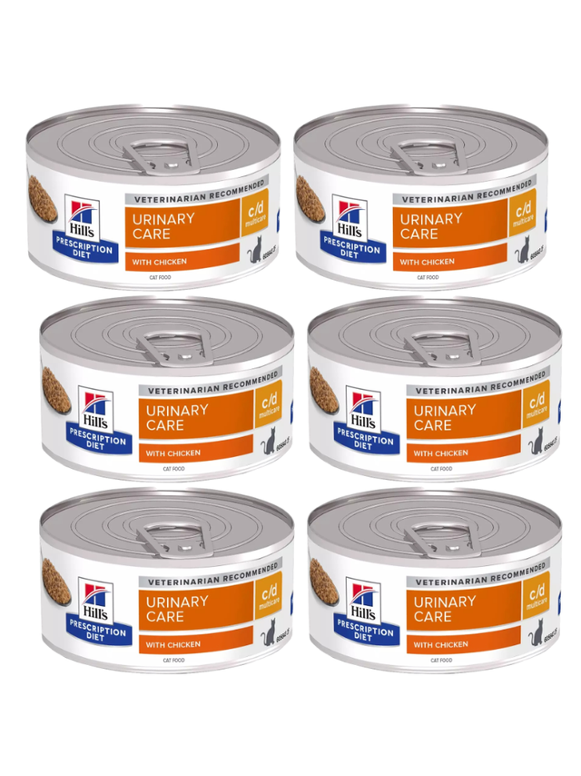 HILL'S PD Prescription Diet Feline c/d Multicare Kurczak 6x156g - puszka
