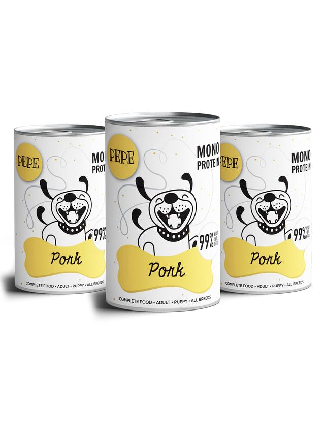 PEPE MONO PROTEIN Pork (wieprzowina) 3x400g