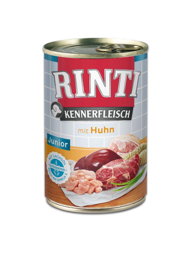Rinti Kennerfleisch Junior Huhn karma mokra dla psa - kurczak 400g