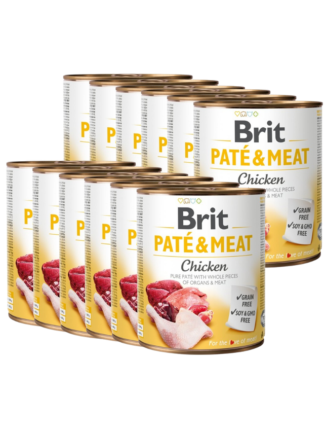 BRIT PATE & MEAT CHICKEN 12x800g
