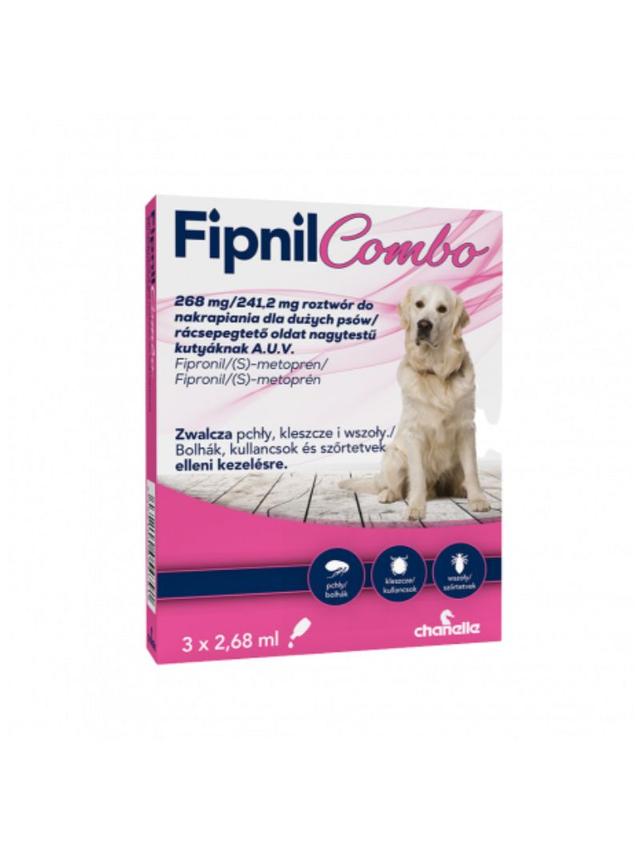 Fipnil Combo L Roztwór do nakrapiania dla dużych psów (20-40 kg) 3 pipety