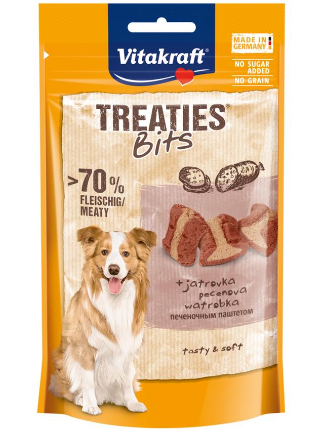 Vitakraft Treaties Bits wątróbka 120g przysmak dla psa
