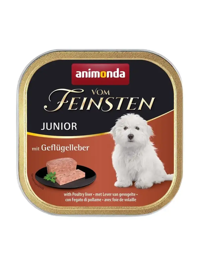ANIMONDA Dog Vom Feinsten Junior smak: wątróbka drobiowa 150g