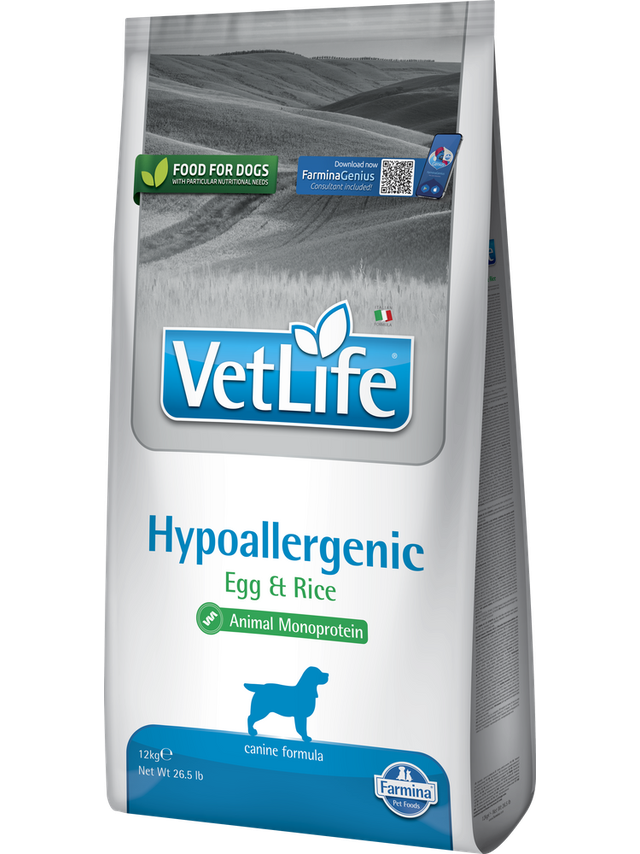 FARMINA Vet Life Dog Hypoallergenic Egg & Rice 12kg