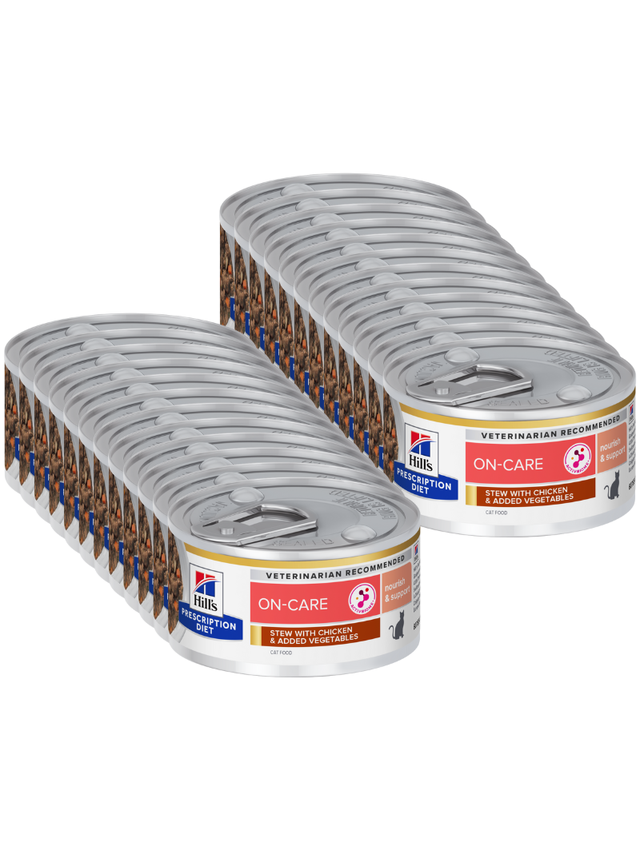 HILL'S PD Prescription Diet Feline On-Care Chicken&Vegatables Stews 24x82g