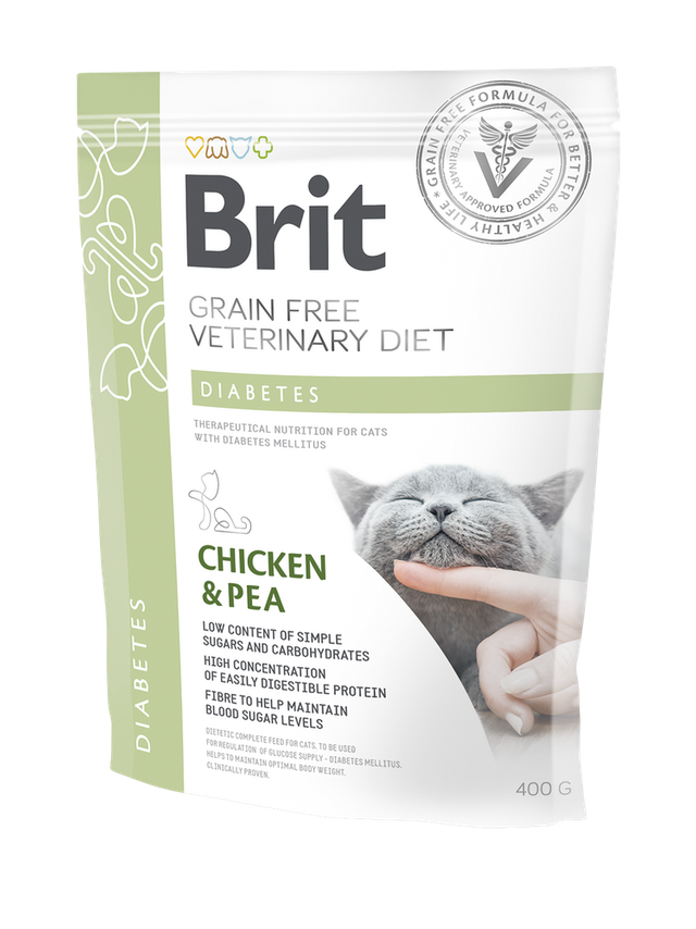 Brit gf veterinary diets cat diabetes 400g