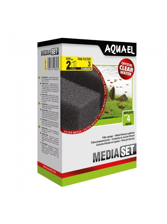 AQUAEL Wkład filtracyjny gąbkowy FAN 3 PLUS (2SZT)