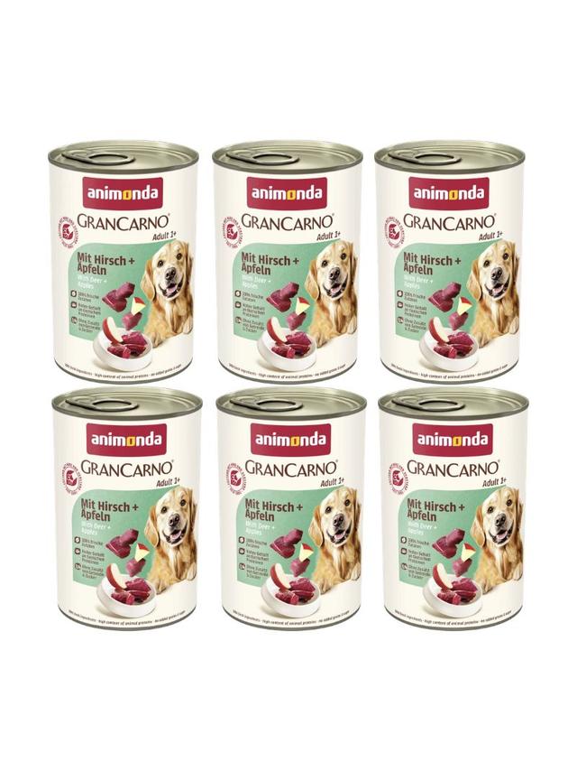 ANIMONDA GranCarno Adult Dog smak: Jeleń i jabłko 6x400g