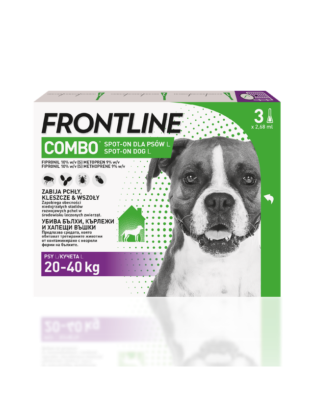 FRONTLINE Combo Spot -On Pies L 20-40kg (pipeta 3x 2,68ml)