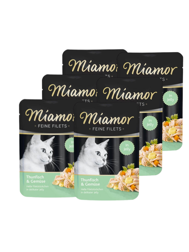 Miamor Feine Filets - mokra karma dla kota filety z tuńczyka z warzywami 6x100g