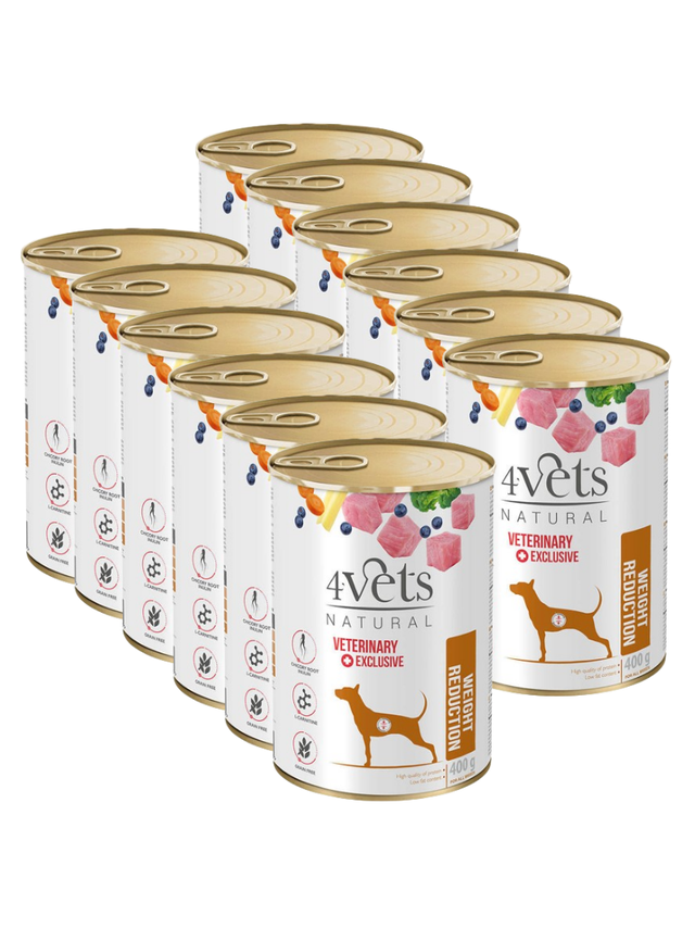 4Vets dla psów Weight Reduction 12x400g