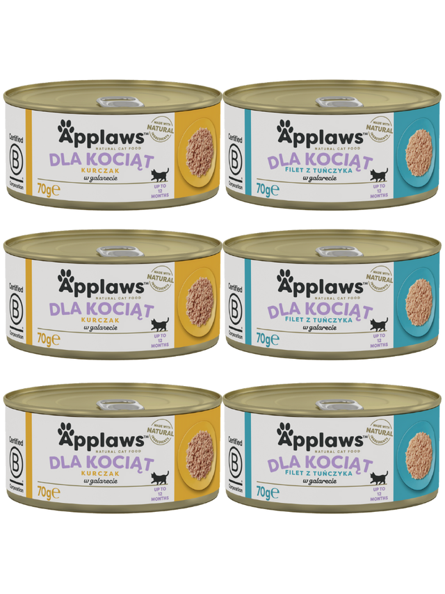 Applaws Cat Kitten dla kociąt Mix Smaków 6x70g