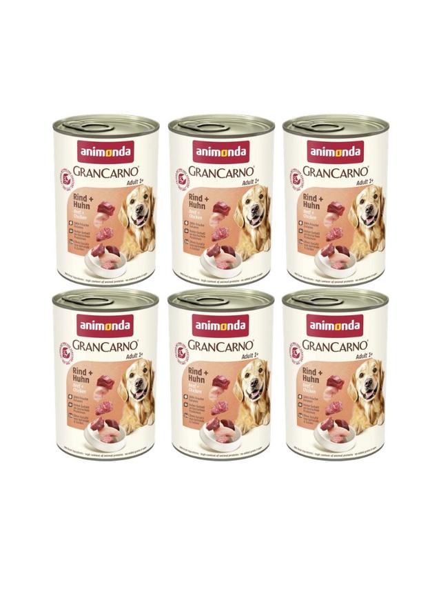 ANIMONDA GranCarno Adult Dog smak: Wołowina + kurczak 6x400g