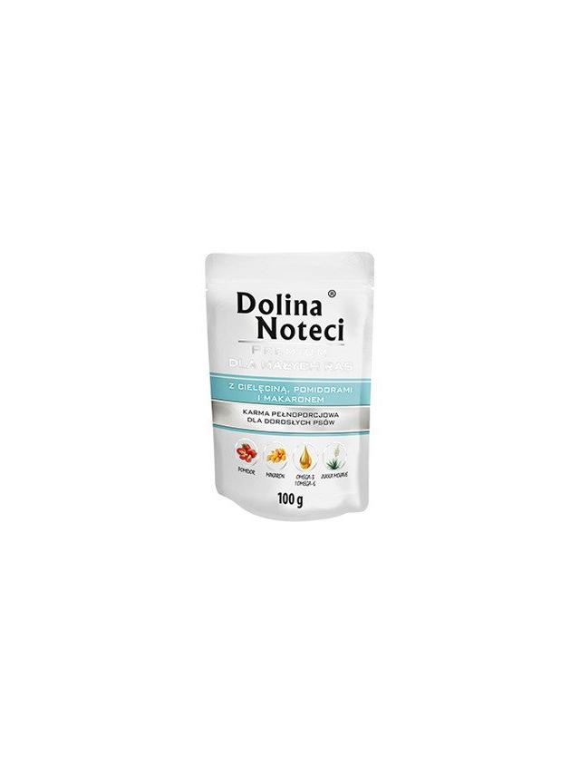 Dolina Noteci PREMIUM dla psów małych ras z cielęciną pomidorami i makaronem 100 g