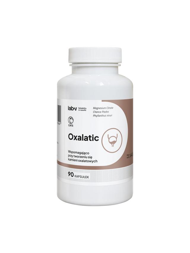 Lab-v Oxalatic – Wsparcie dla kotów przy tworzeniu się kamieni oksalatowych 90 kapsułek