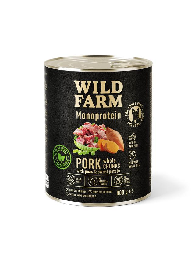 WILD FARM Monoprotein Pork 800g hipoalergiczna karma dla psa