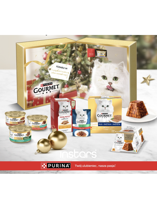 Purina® Gourmet™ - świąteczna uczta dla kociego smakosza - kalendarz adwentowy