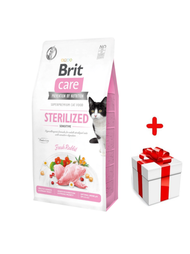 BRIT Care Cat  Grain-Free Sterilised Sensitive 400g + niespodzianka dla kota GRATIS!