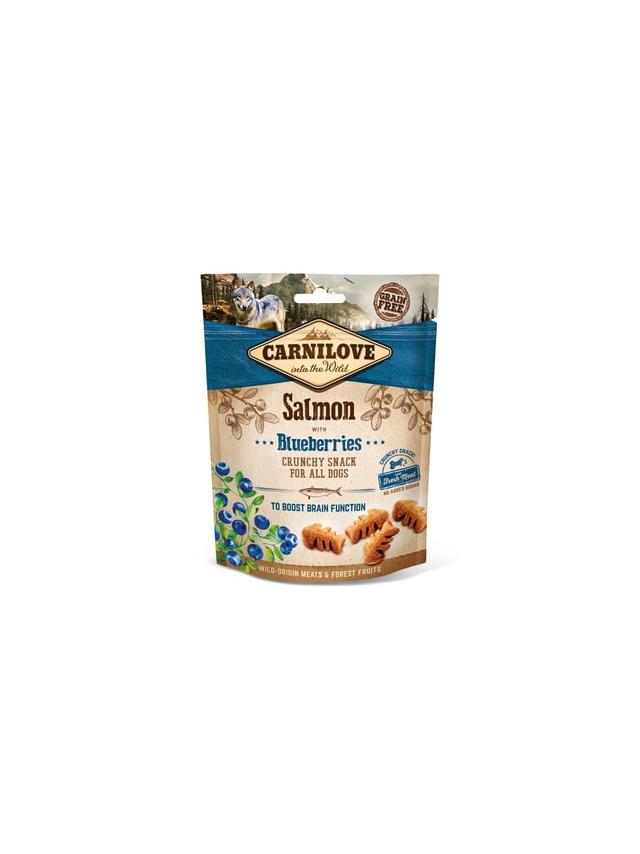 Carnilove Crunchy Snack, łosoś z jagodami 200 g