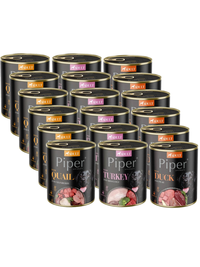 DOLINA NOTECI Piper dla psa Mix Smaków 18x800g