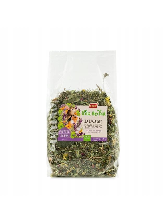 VITAPOL Vita Herbal Duo Snack - łąka kwiatowa dla gryzoni i królika 400g