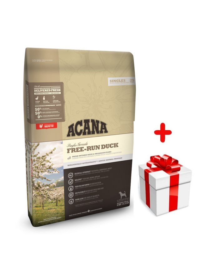 ACANA Free-Run Duck 11,4kg + niespodzianka dla psa GRATIS!