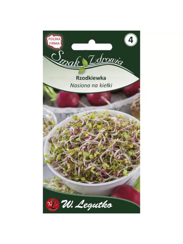 Nasiona na kiełki - rzodkiewka