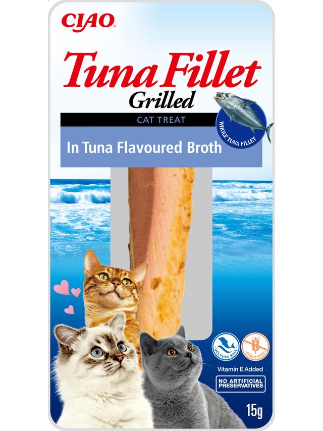 INABA  Tuna Fillet dla kota - Tuńczyk w bulionie z tuńczyka 15g