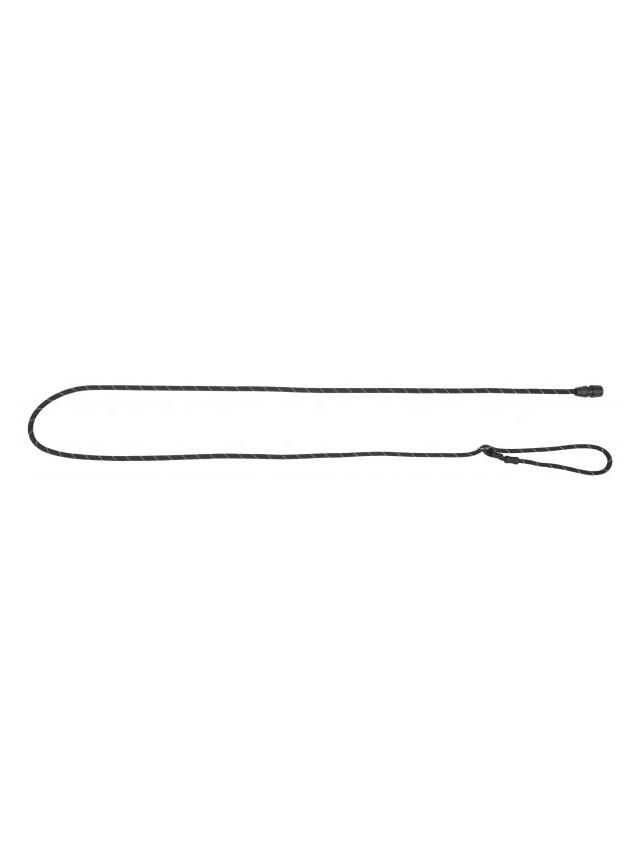 KERBL Smycz sznurkowa GoLeyGo, z Adapterem,czarna, 12mm x 140-200cm,M,max.15kg