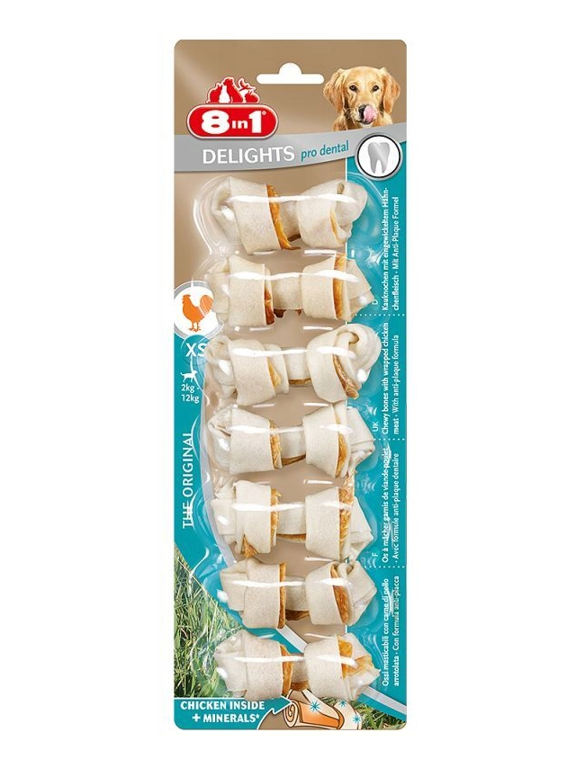 8in1 Delights Pro Dental Bone XS 7szt