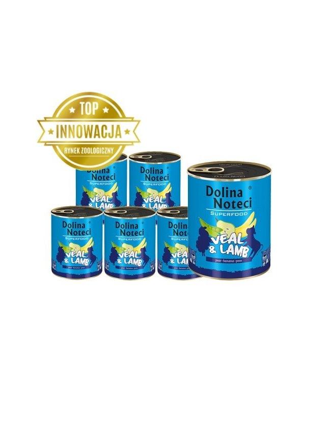 DOLINA NOTECI PREMIUM SUPERFOOD cielęcina i jagnięcina 6x800g