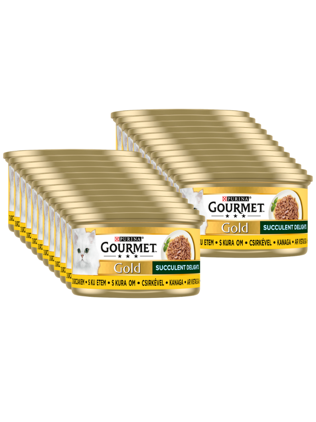 Purina Gourmet Gold z kurczakiem 24x85 g