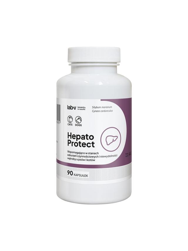 Lab-v Hepato Protect – Wspomaganie funkcji wątroby dla psów i kotów 90 kapsułek