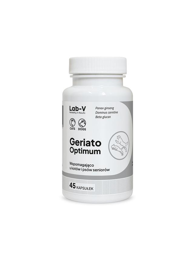 Lab-v Geriato Optimum – Wspomaganie zdrowia seniorów dla psów i kotów 45 kapsułek