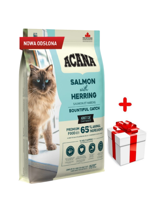ACANA Bountiful Catch Cat 4,5kg + niespodzianka dla kota GRATIS!