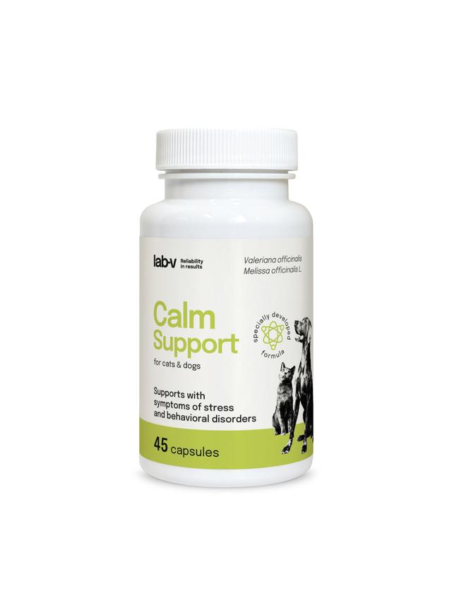Lab-v Calm Support – Wspomaganie przy objawach stresu i zaburzeniach behawioralnych 45 kapsułek