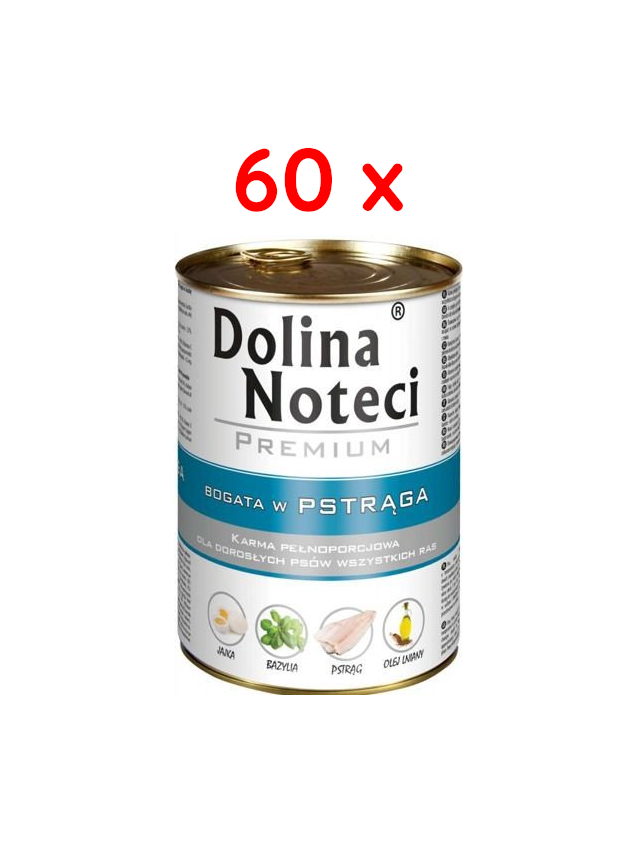 Dolina Noteci Premium Pstrąg MEGAZESTAW 60 x 400g