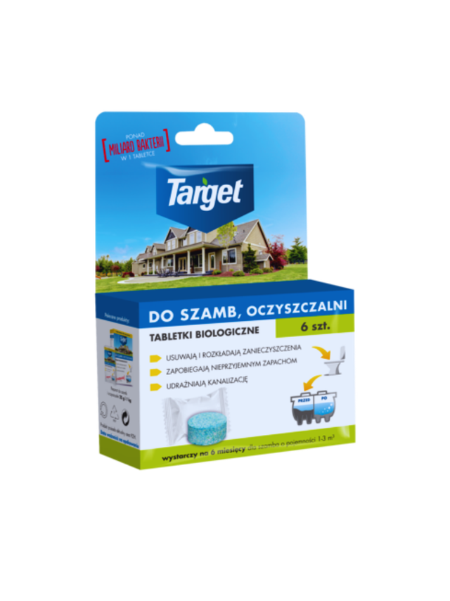 Tabletki biologiczne do szamb i oczyszczalni - 6 szt
