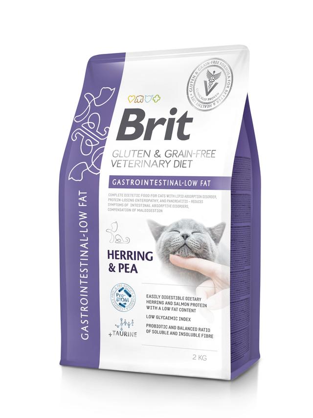 BRIT GF Veterinary Diets Cat Gastrointestinal-Low Fat 2kg