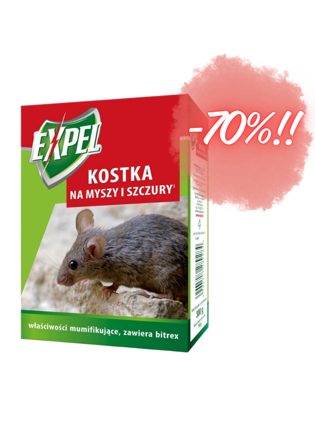 EXPEL - Kostka na myszy i szczury 300g