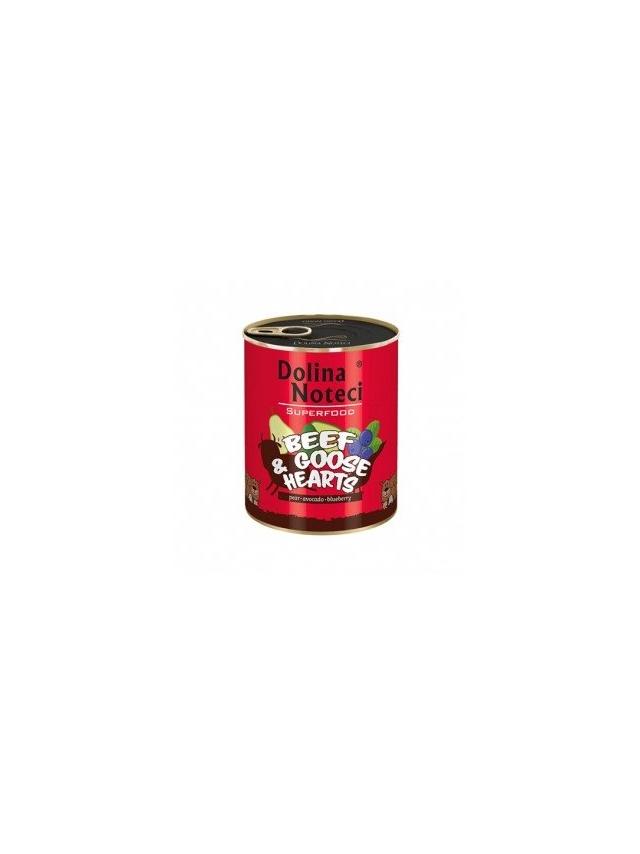 DOLINA NOTECI PREMIUM SUPERFOOD wołowina z sercami z gęsi 800g