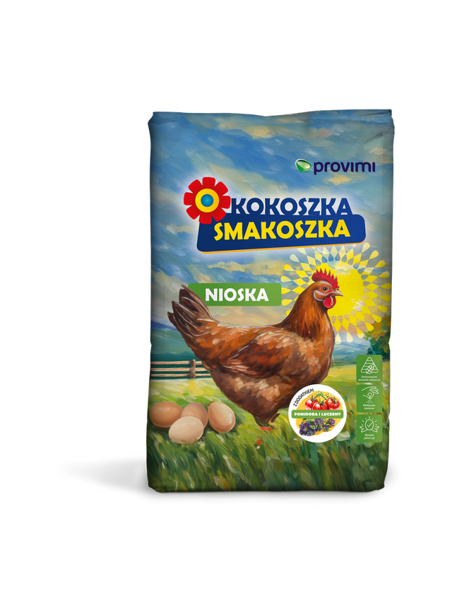 Kokoszka Smakoszka Nioska z pomidorem i lucerną 25kg