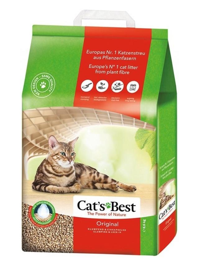 JRS Cats Best Eko Plus - Żwirek Drewniany Zbrylający 20l / 8,6kg / Opakowanie uszkodzone (8214,8351,8277,8476,8485,8422) !!!