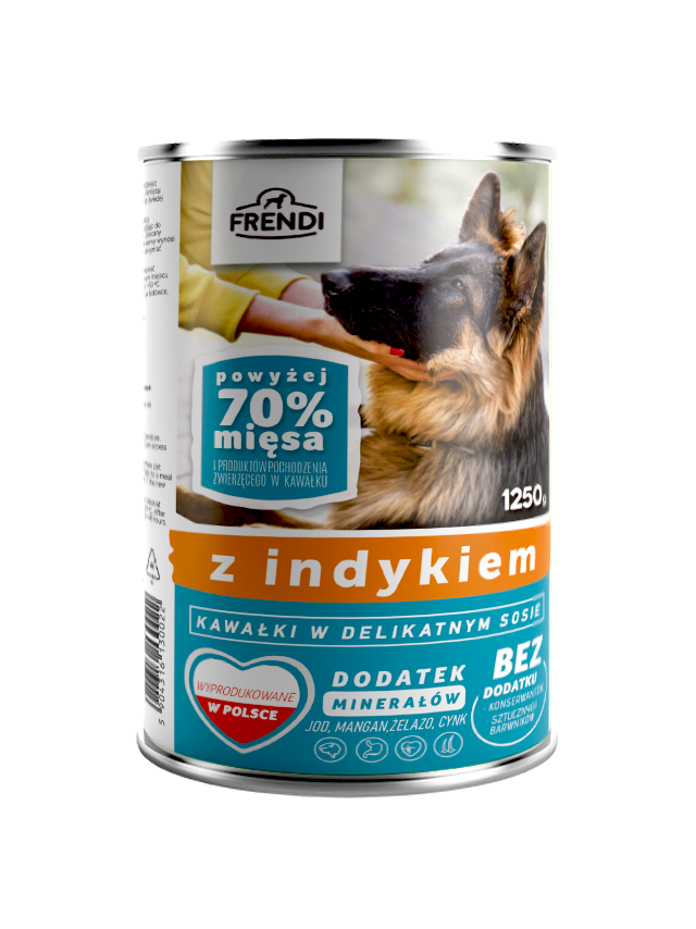 Frendi kawałki w delikatnym sosie z indykiem 1250g