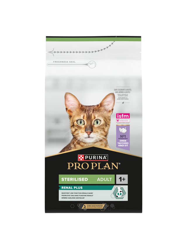 PRO PLAN Sterilised Renal Karma dla kotów bogata w indyka 1,5 kg