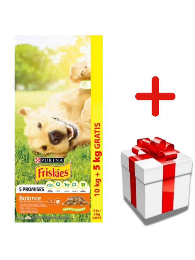 PURINA Friskies Balance 15kg + NIESPODZIANKA DLA PSA GRATIS!!