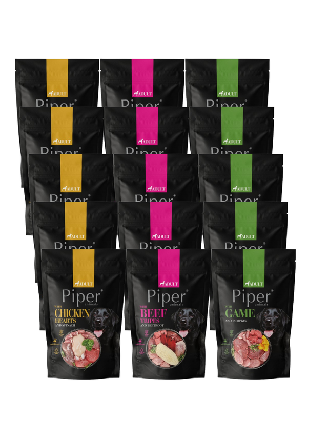 DOLINA NOTECI Piper dla psa Mix Smaków 15x500g