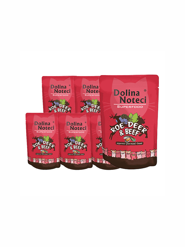 DOLINA NOTECI Superfood sarna i wołowina saszetka 10x85g